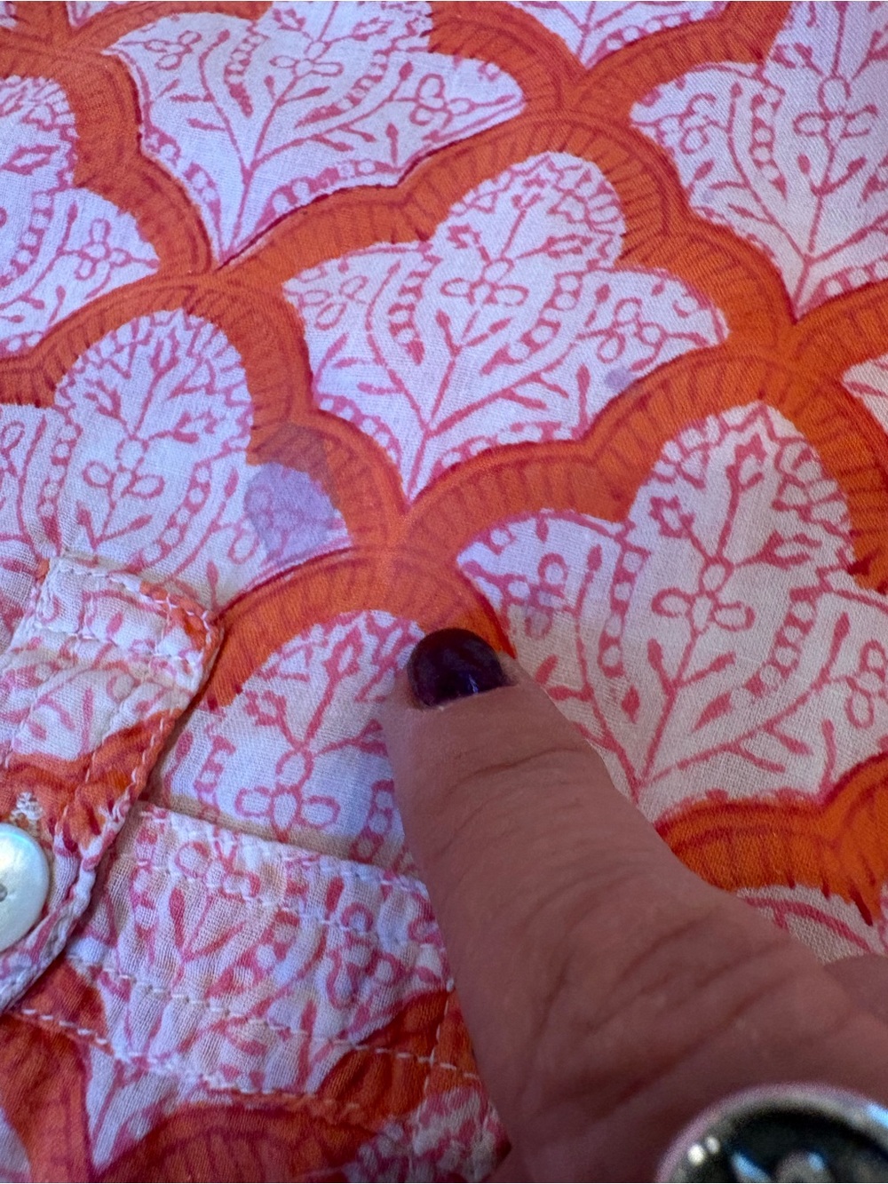 Roller Rabbit Block Print Button Down Shirt - Picture 8 of 8
